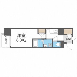 アスリート本町リバーウエストの物件間取画像